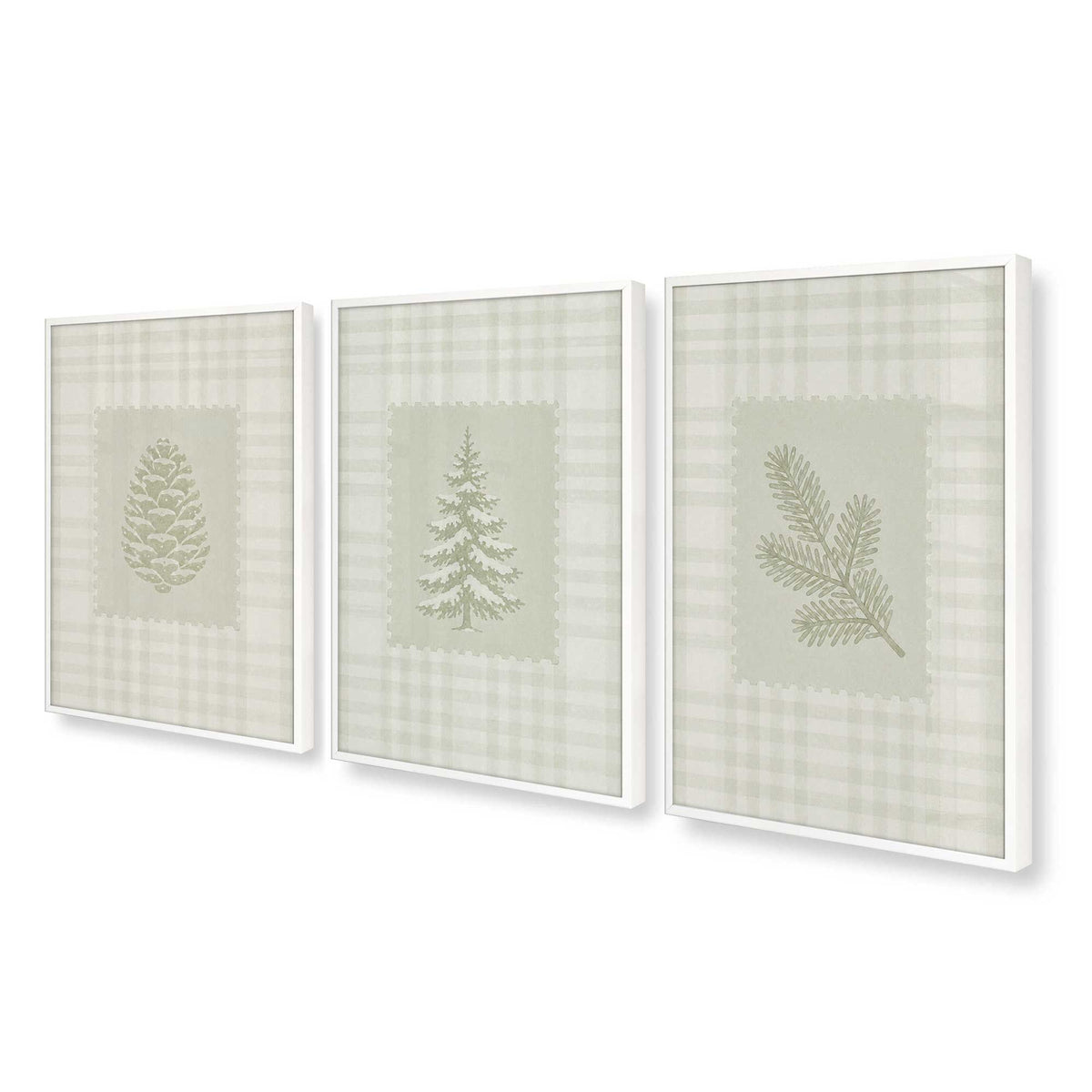 [Color:Opaque White], Picture of art in an Opaque White frame at an angle