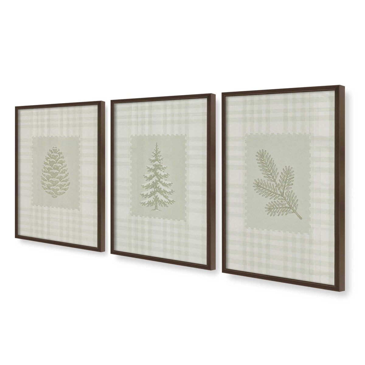 [Color:Belvinder Brown], Picture of art in a Belvinder Brown frame at an angle