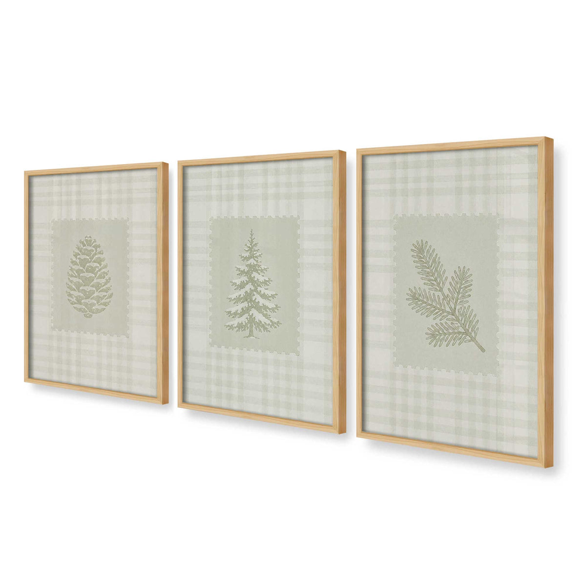 [Color:American Maple], Picture of art in an American Maple frame at an angle