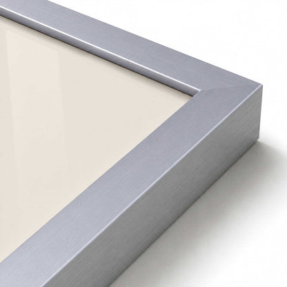 [Color:Polished Chrome], Picture of art in a Polished Chrome frame of the corner