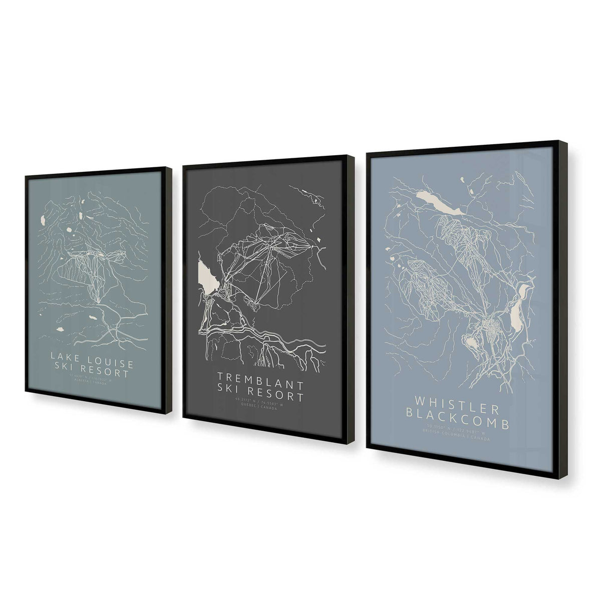 [Color:Satin Black], Picture of art in a Satin Black frame at an angle
