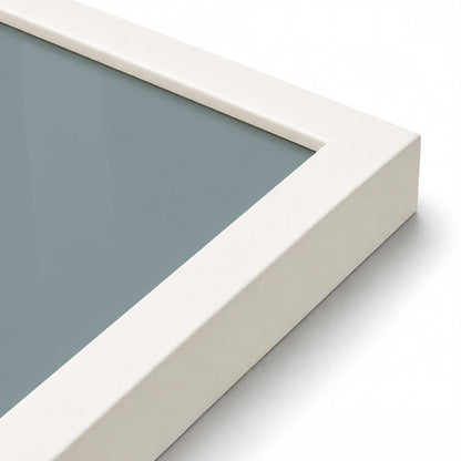 [Color:Opaque White], Picture of art in an Opaque White frame of the corner