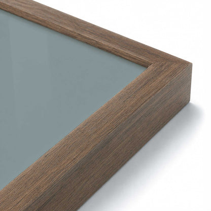 [Color:Walnut], Picture of art in a Walnut frame of the corner