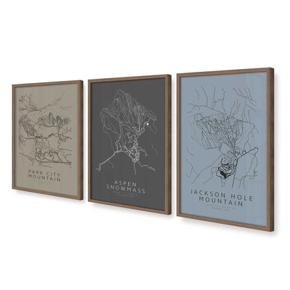 [Color:Walnut], Picture of art in a Walnut frame at an angle