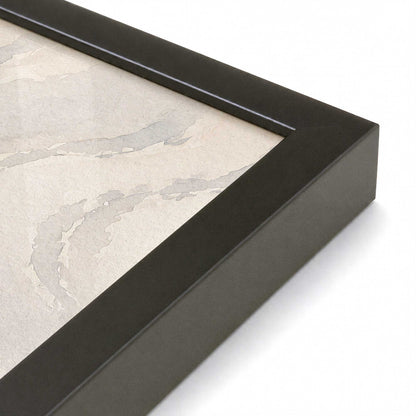 [Color:Satin Black], Picture of art in a Satin Black frame of the corner