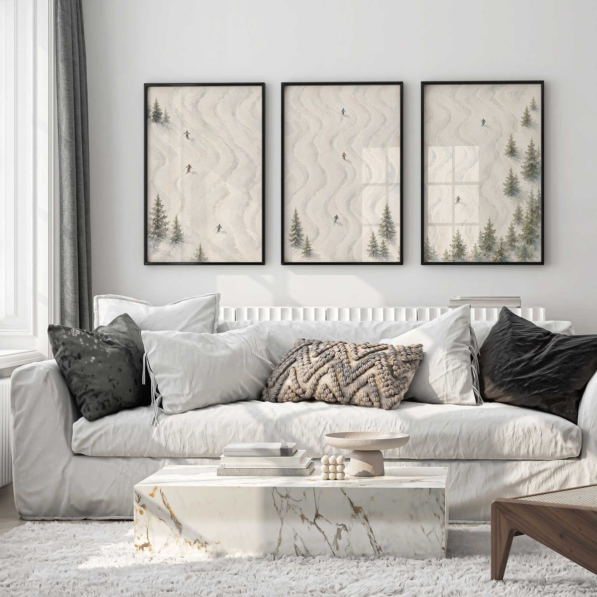 [Color:Opaque White], Picture of art in an Opaque White frame