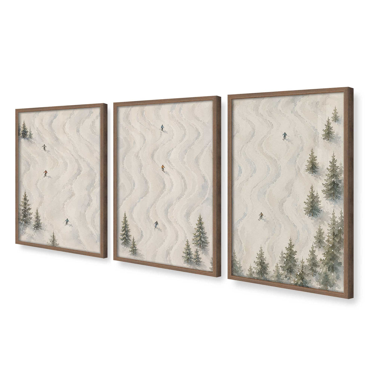 [Color:Walnut], Picture of art in a Walnut frame at an angle