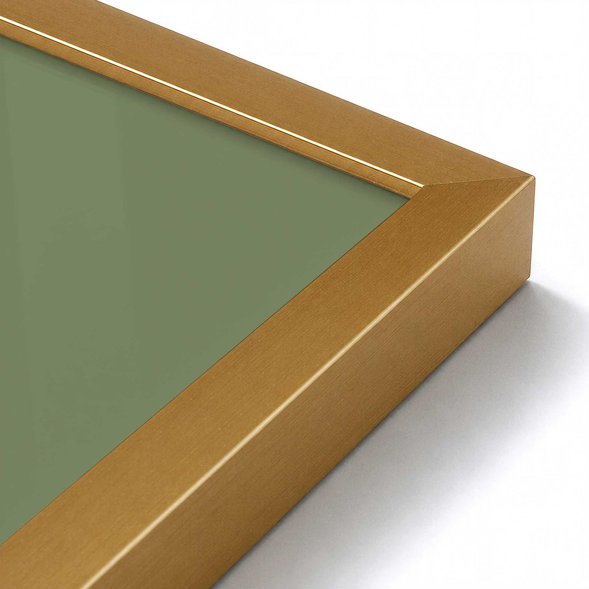 [Color:Polished Gold], Picture of art in a Polished Gold frame of the corner