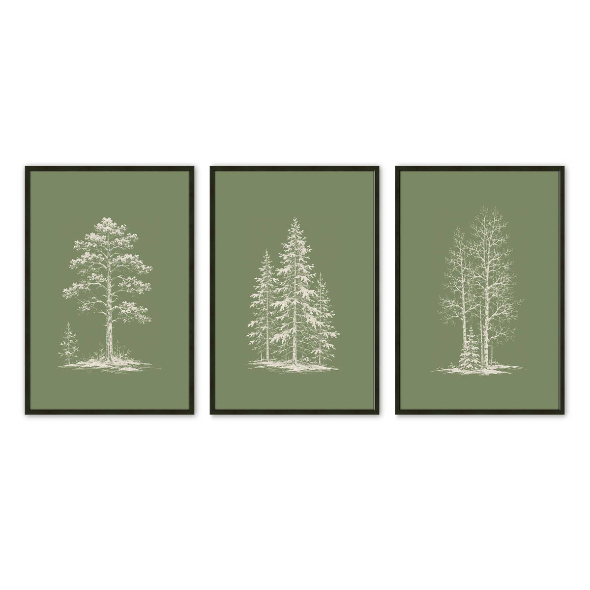 [Color:Satin Black], Picture of art in a Satin Black frame