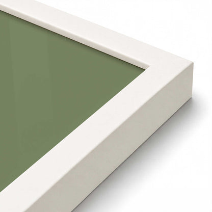 [Color:Opaque White], Picture of art in an Opaque White frame of the corner