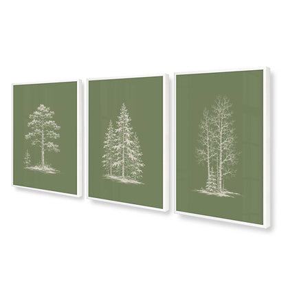 [Color:Opaque White], Picture of art in an Opaque White frame at an angle