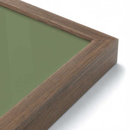 [Color:Walnut], Picture of art in a Walnut frame of the corner