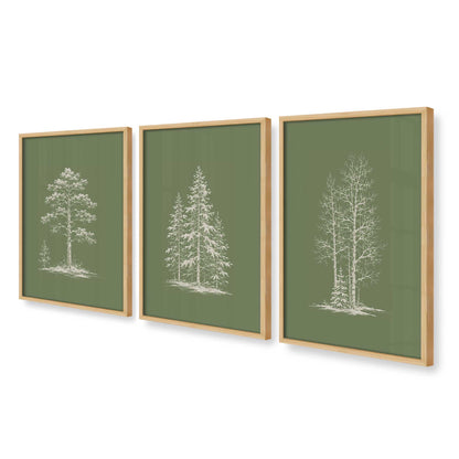 [Color:American Maple], Picture of art in an American Maple frame at an angle