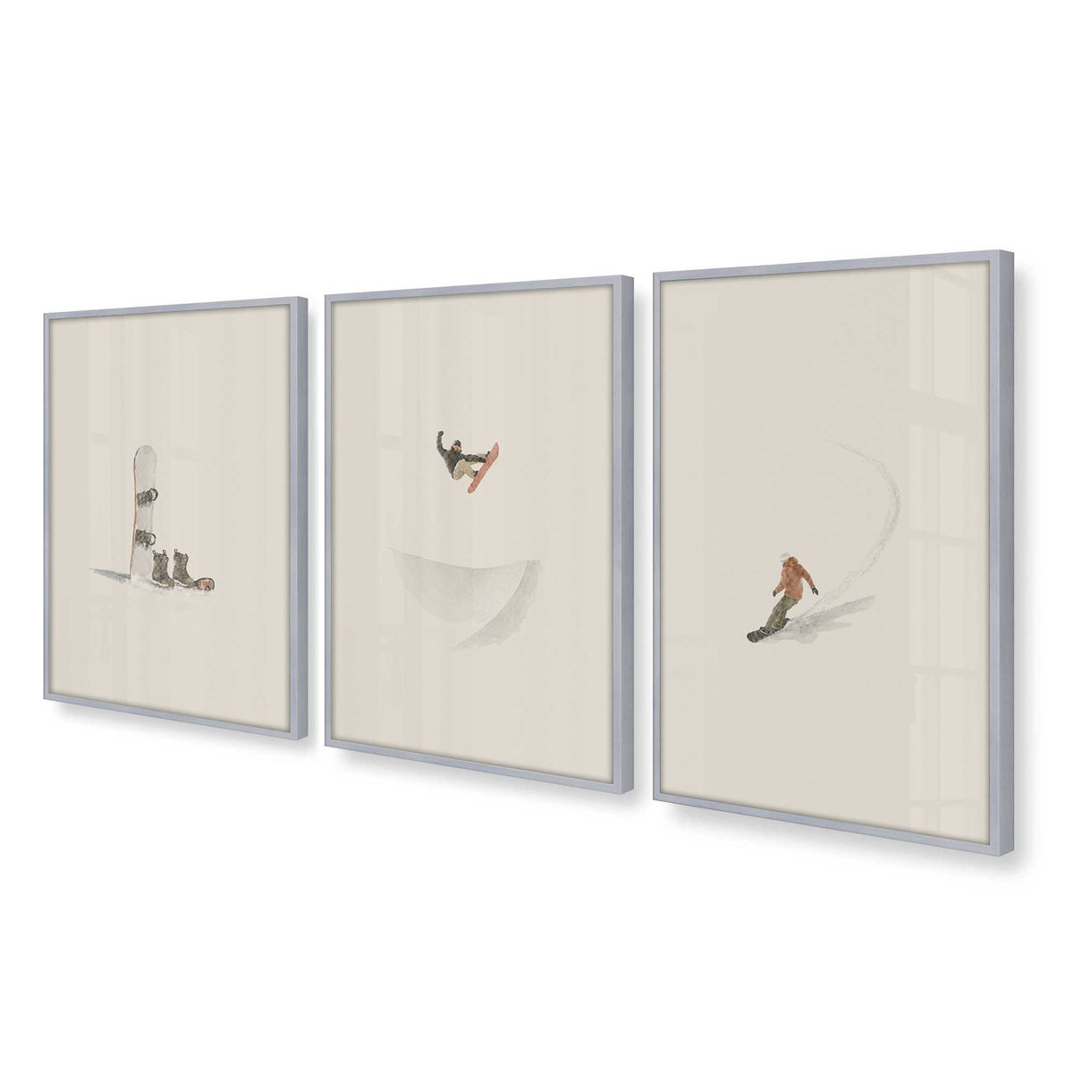 [Color:Polished Chrome], Picture of art in a Polished Chrome frame at an angle
