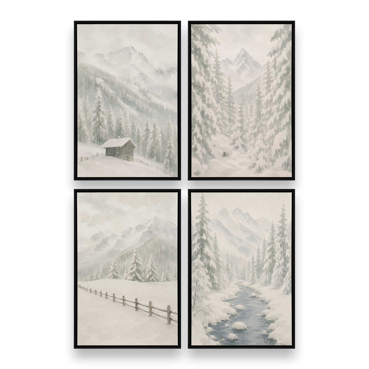 [Color:Satin Black], Picture of art in a Satin Black frame