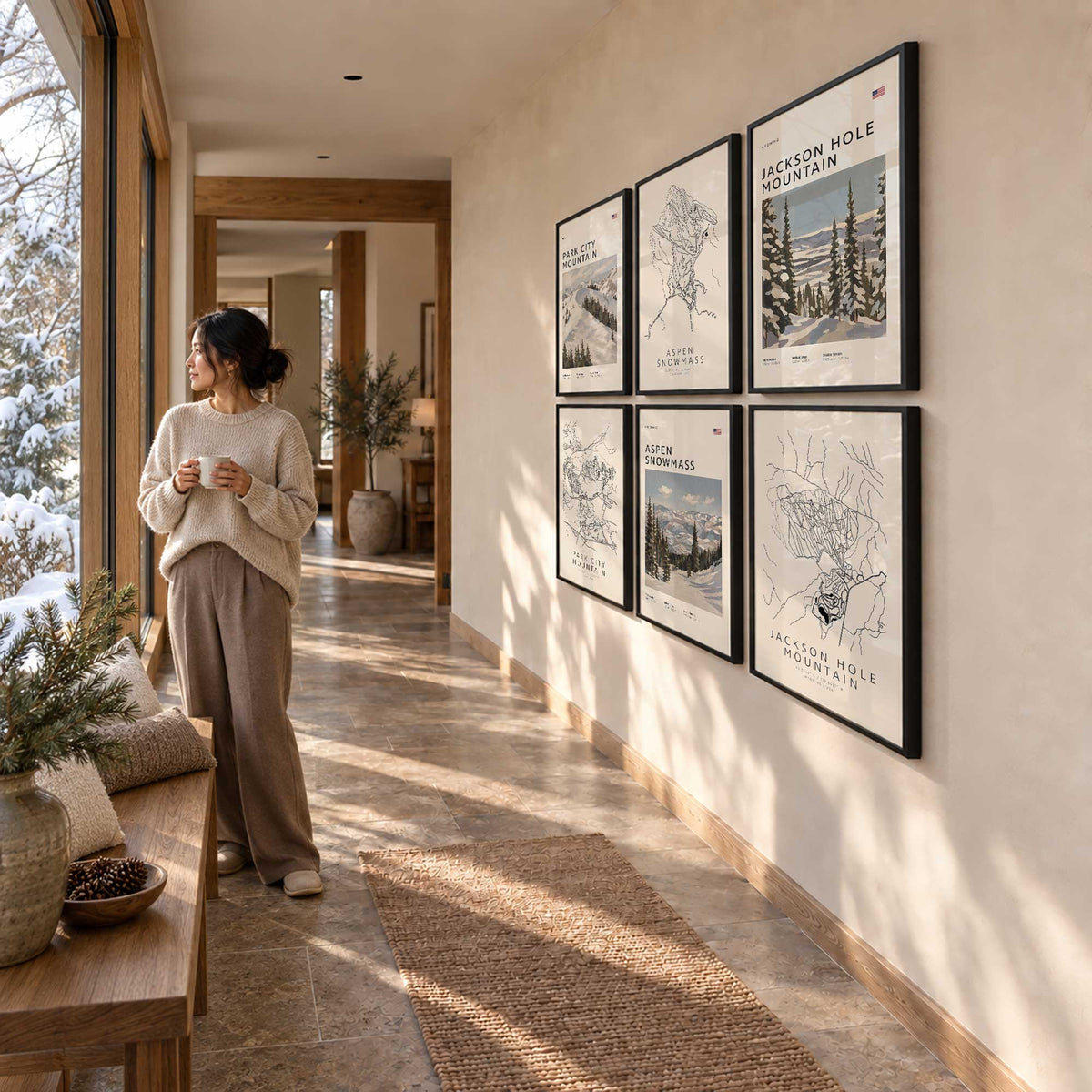[Color:Belvinder Brown], Picture of art in a Belvinder Brown frame