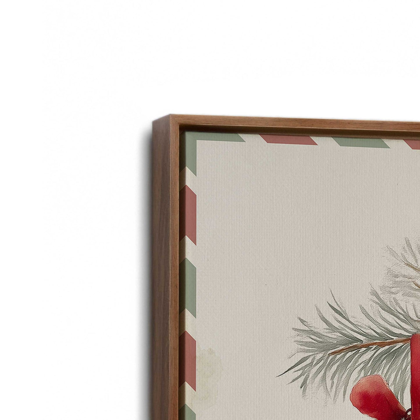 [Color:Walnut], Picture of art in a Walnut frame at an angle