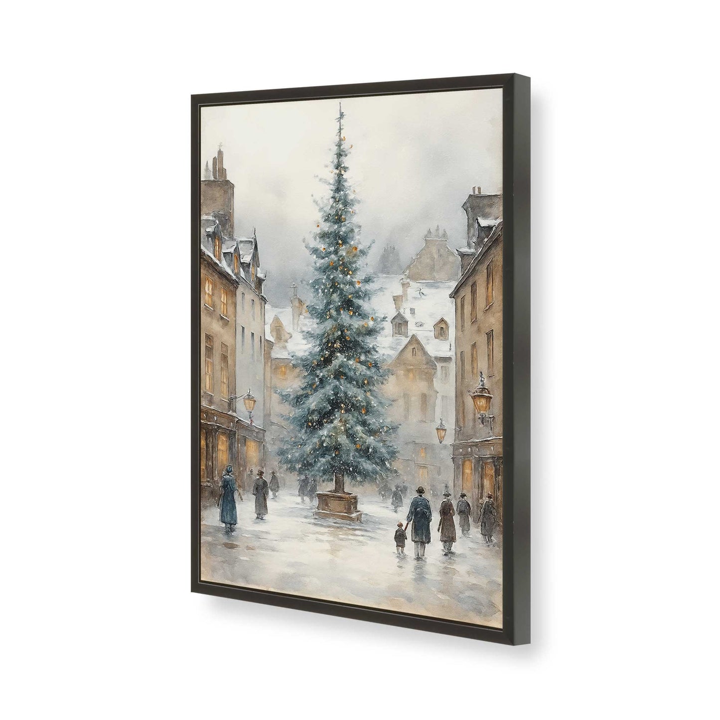 [Color:Satin Black], Picture of art in a Satin Black frame of the corner