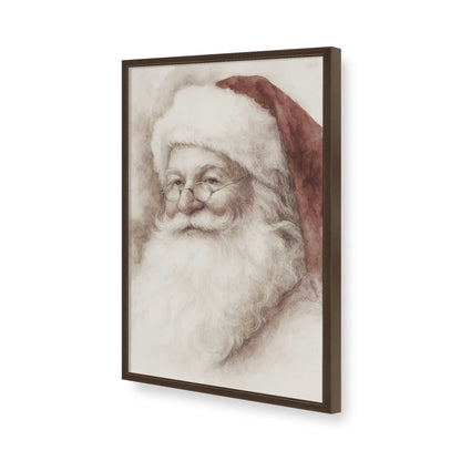 [Color:Brown], Picture of art in a Brown frame of the corner