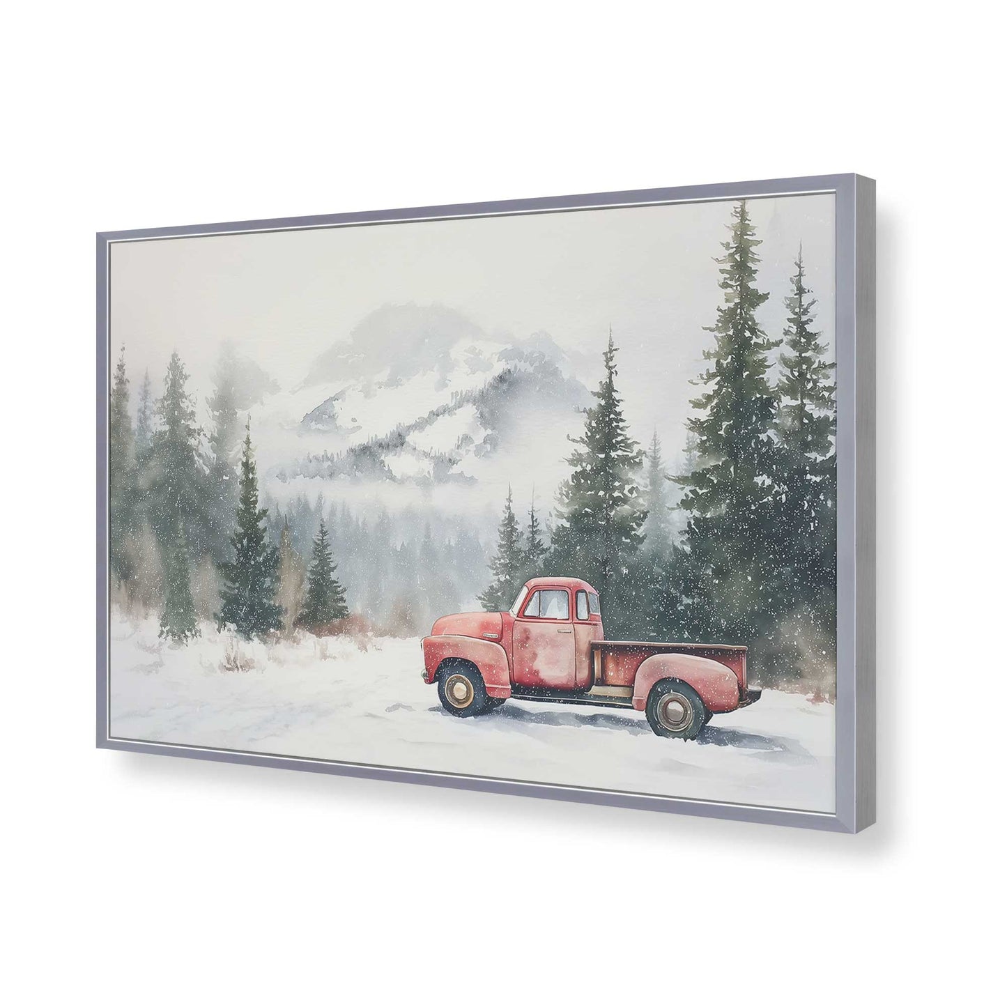[Color:Polished Chrome], Picture of art in a Polished Chrome frame of the corner