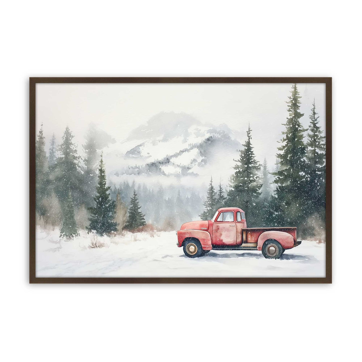 [Color:Brown], Picture of art in a Brown frame