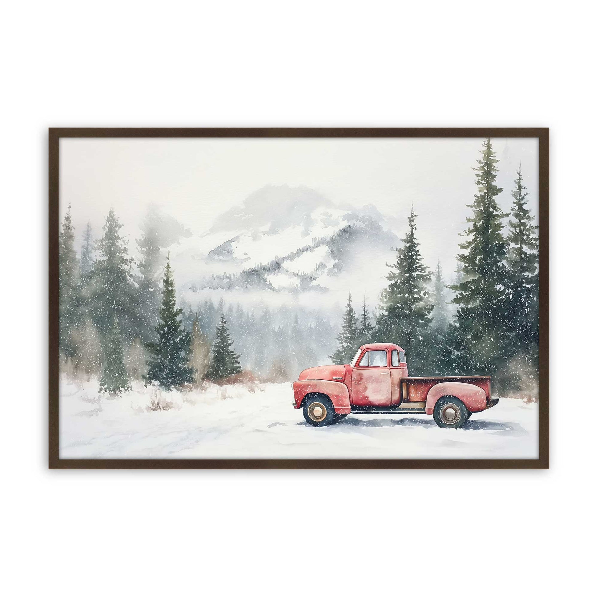 [Color:Brown], Picture of art in a Brown frame