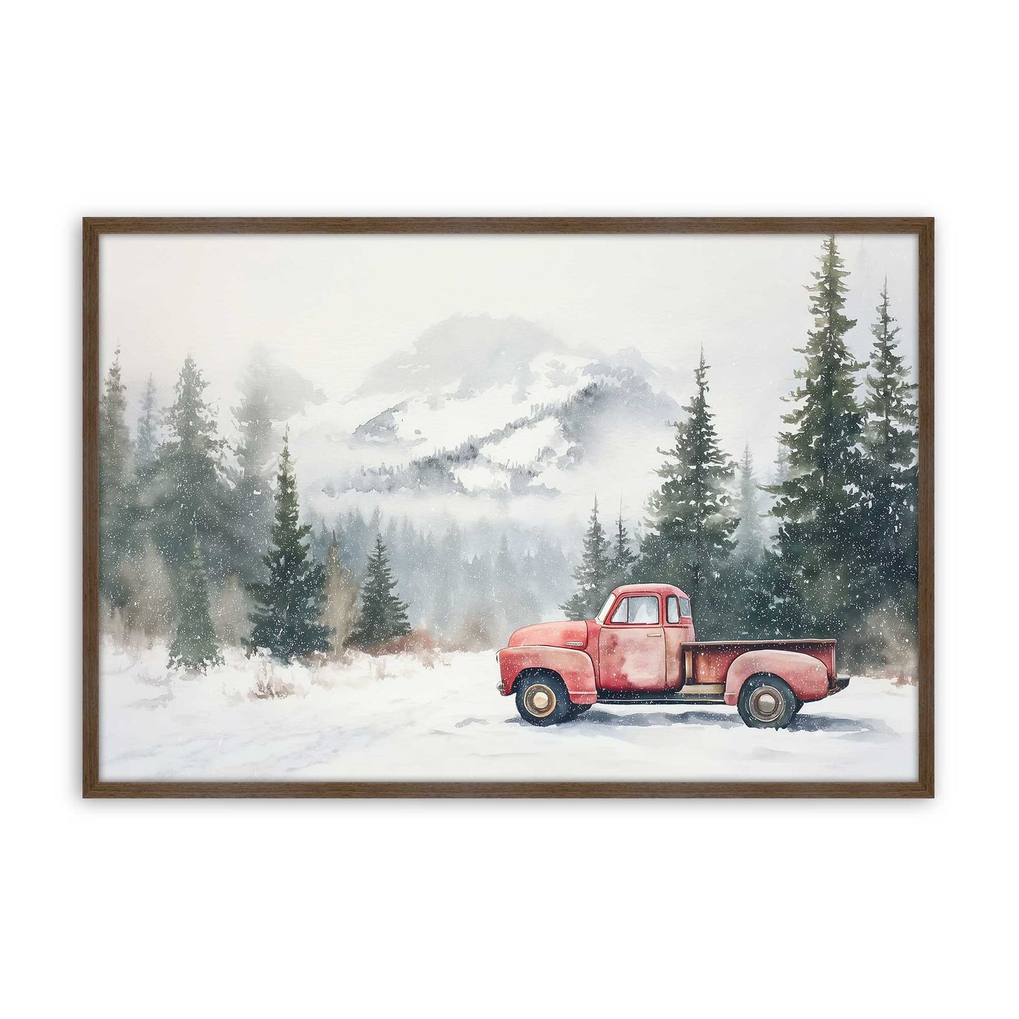[Color:Walnut], Picture of art in a Walnut frame