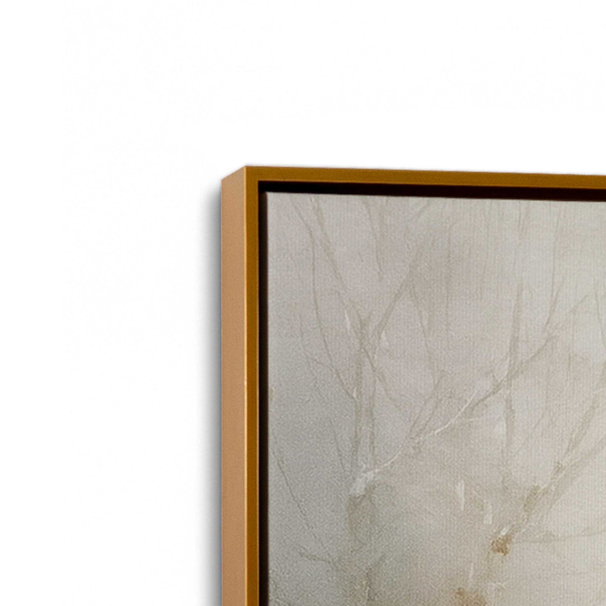 [Color:Polished Gold], Picture of art in a Polished Gold frame at an angle