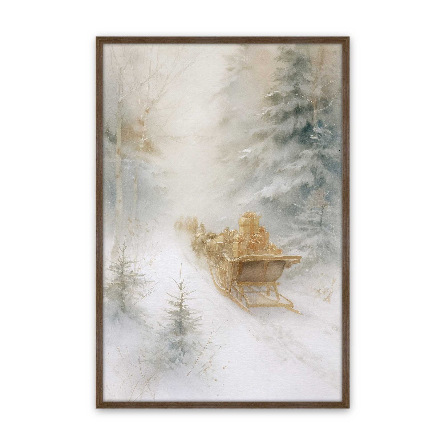 [Color:Walnut], Picture of art in a Walnut frame