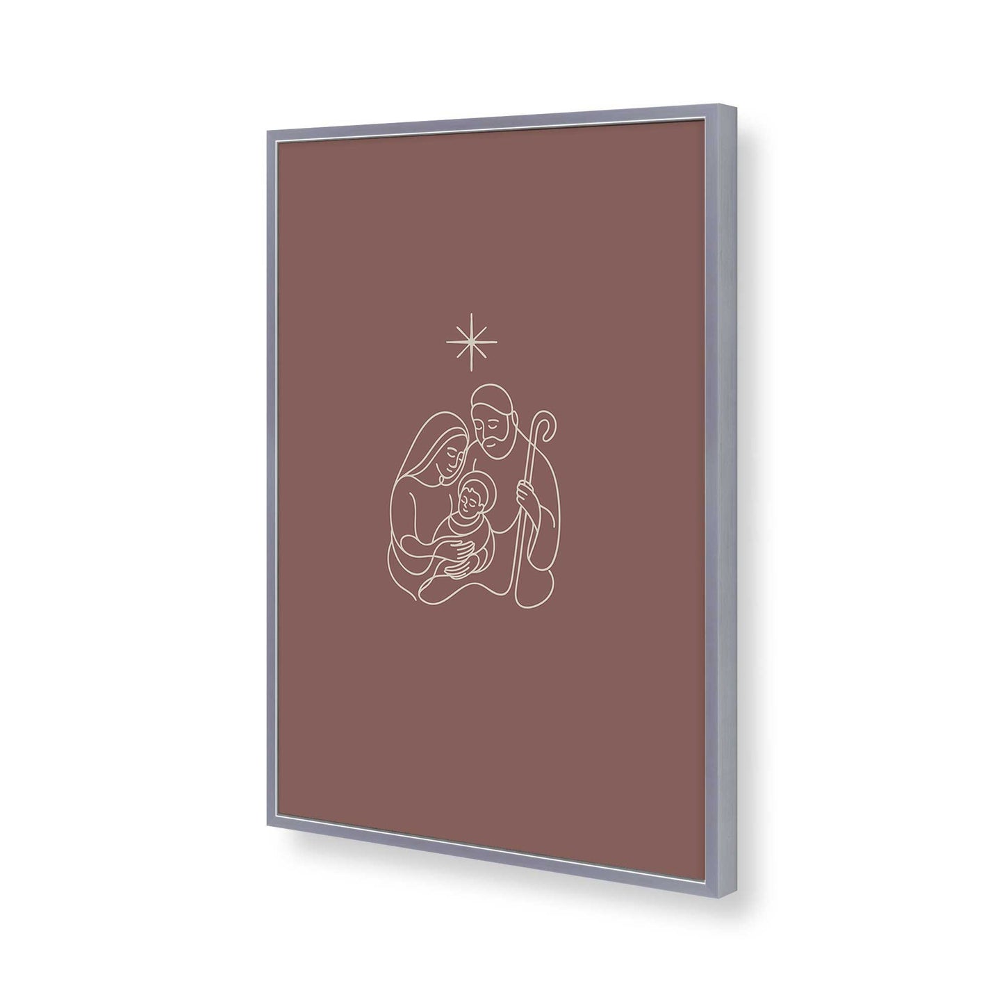 [Color:Polished Chrome], Picture of art in a Polished Chrome frame of the corner