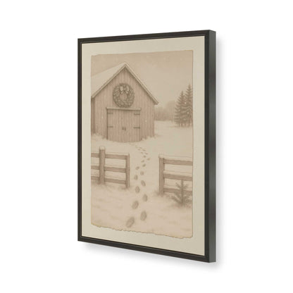 [Color:Satin Black], Picture of art in a Satin Black frame of the corner