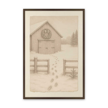 [Color:Belvinder Brown], Picture of art in a Belvinder Brown frame
