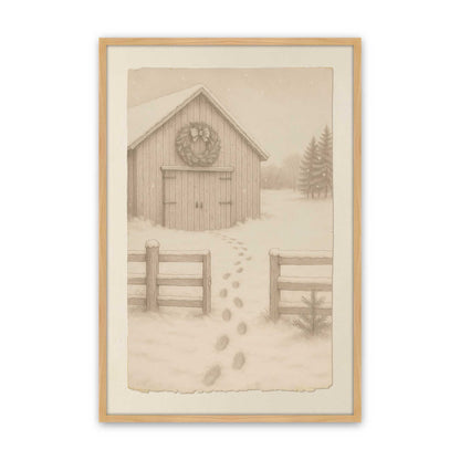 [Color:American Maple], Picture of art in a American Maple frame