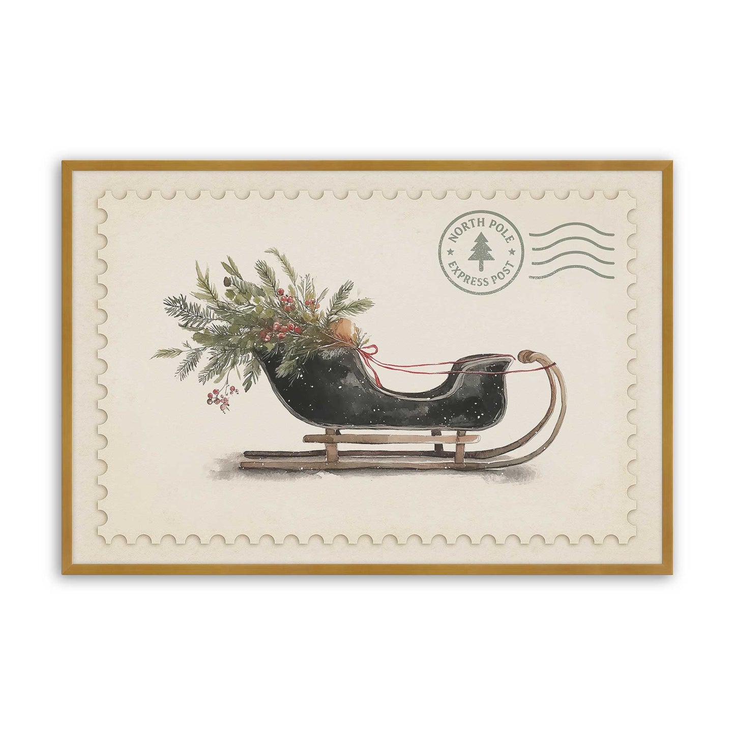 [Color:Polished Gold], Picture of art in a Polished Gold frame