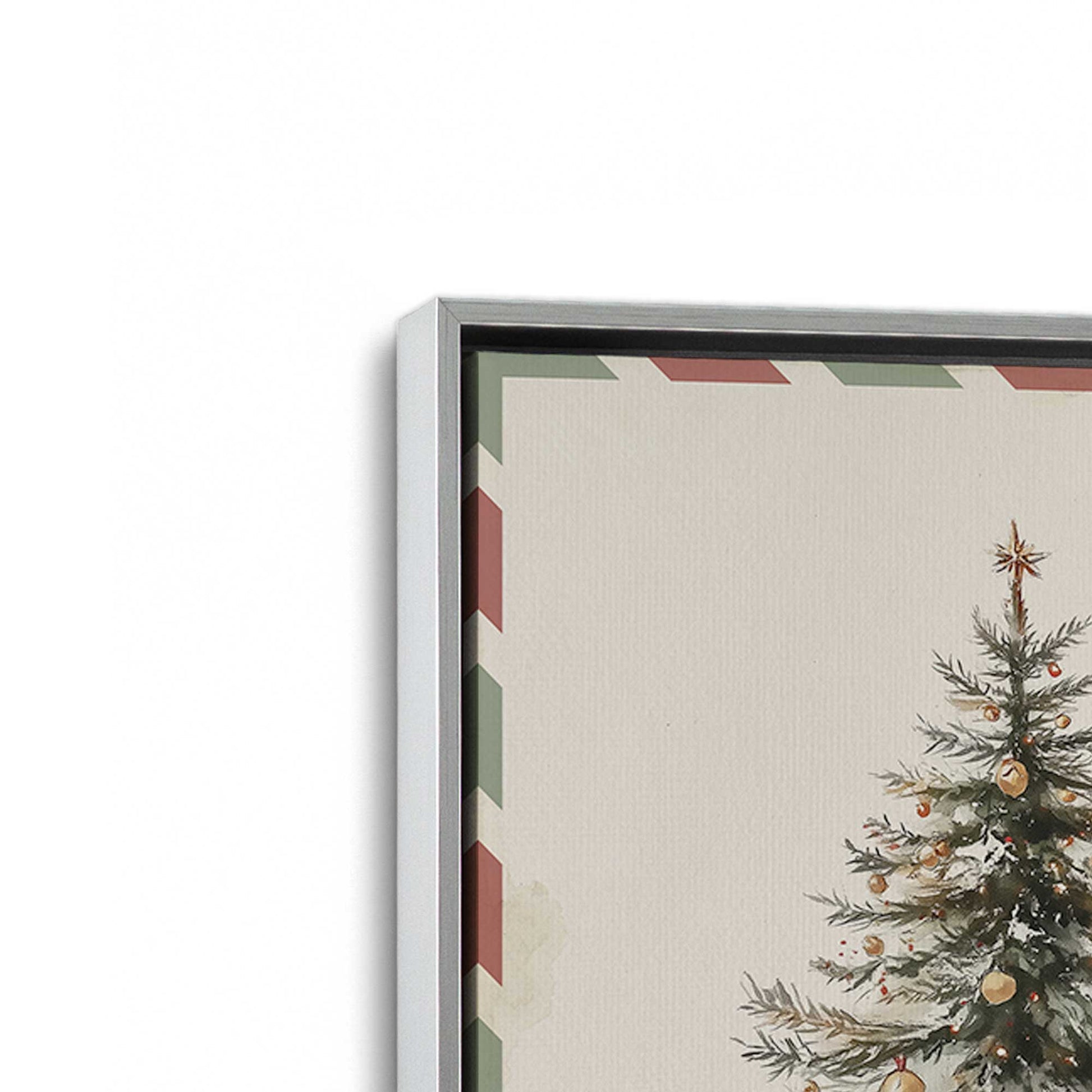 [Color:Polished Chrome], Picture of art in a Polished Chrome frame at an angle