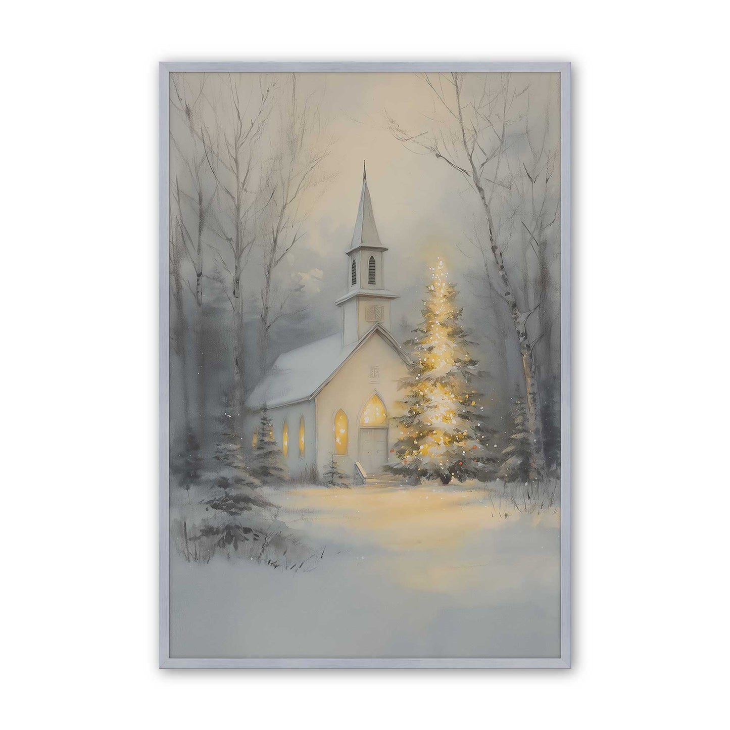 [Color:Polished Chrome], Picture of art in a Polished Chrome frame