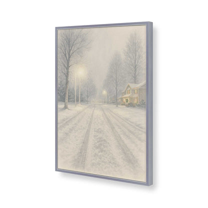 [Color:Polished Chrome], Picture of art in a Polished Chrome frame of the corner