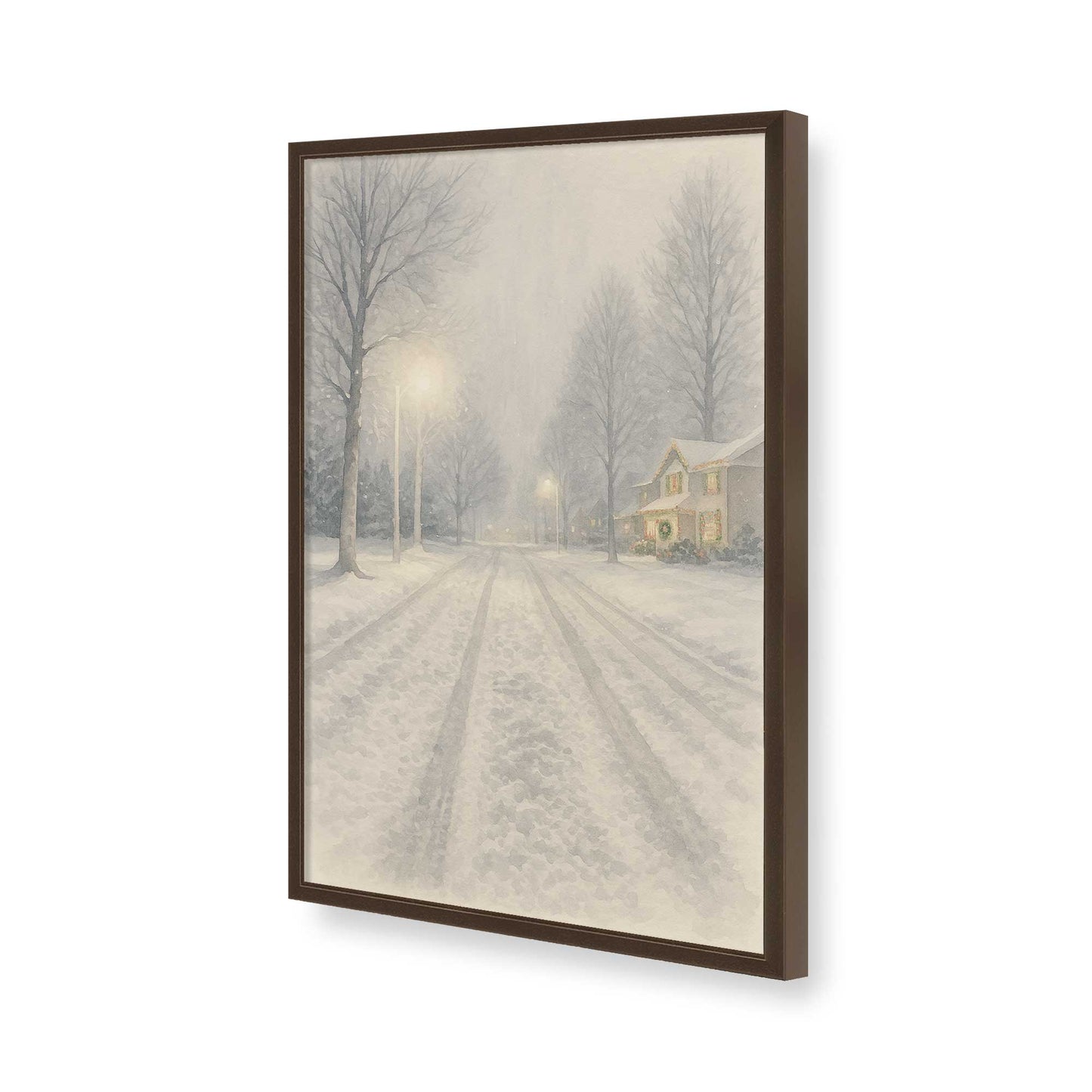 [Color:Belvinder Brown], Picture of art in a Belvinder Brown frame of the corner
