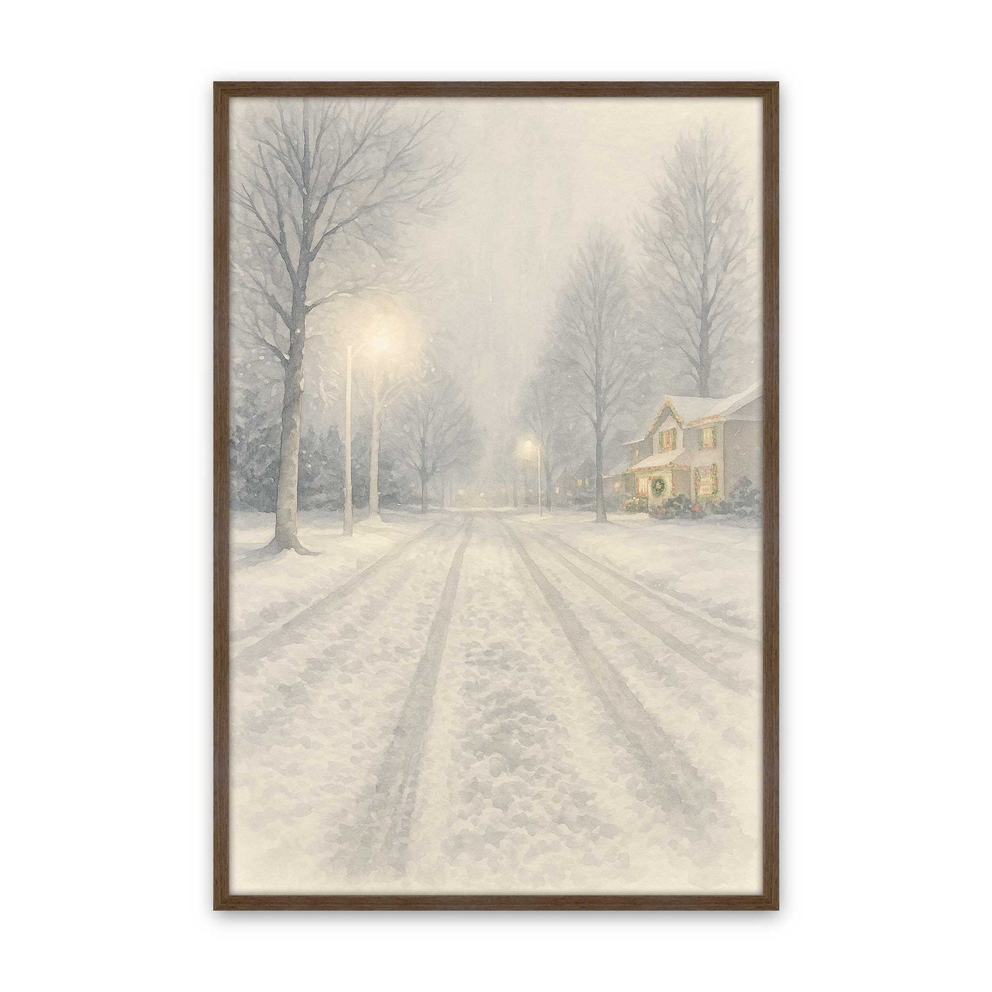 [Color:Walnut], Picture of art in a Walnut frame