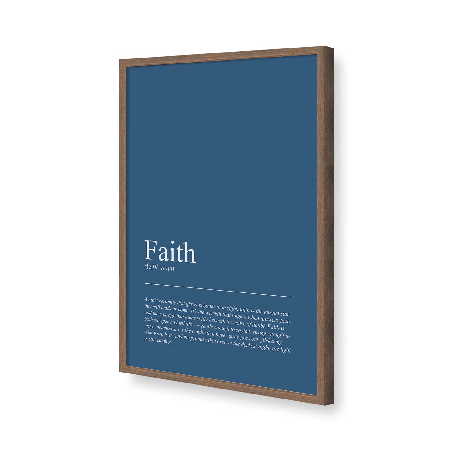 [Color:Walnut], Picture of art in a Walnut frame of the corner