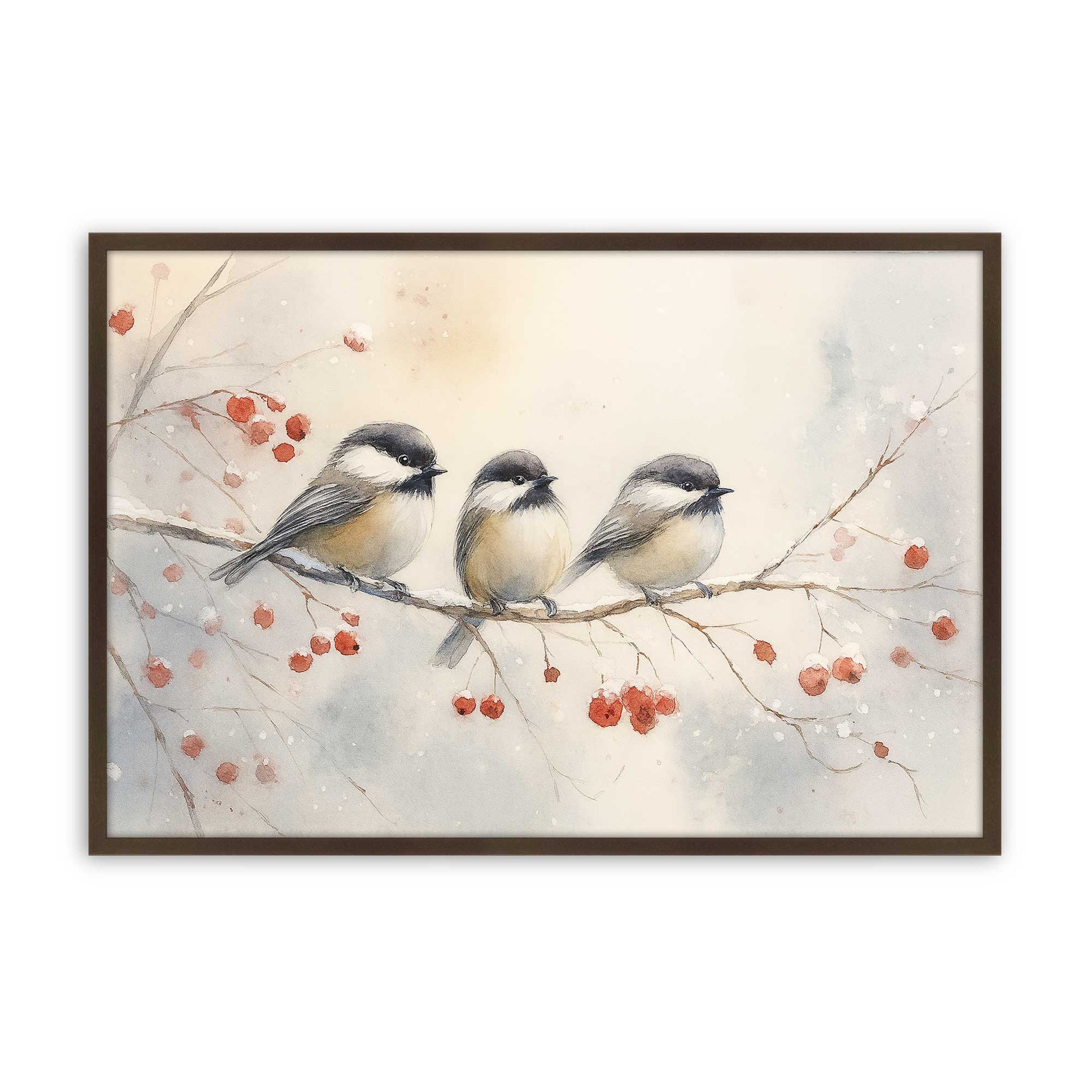 [Color:Brown], Picture of art in a Brown frame