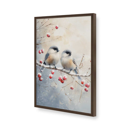 [Color:Brown], Picture of art in a Brown frame of the corner
