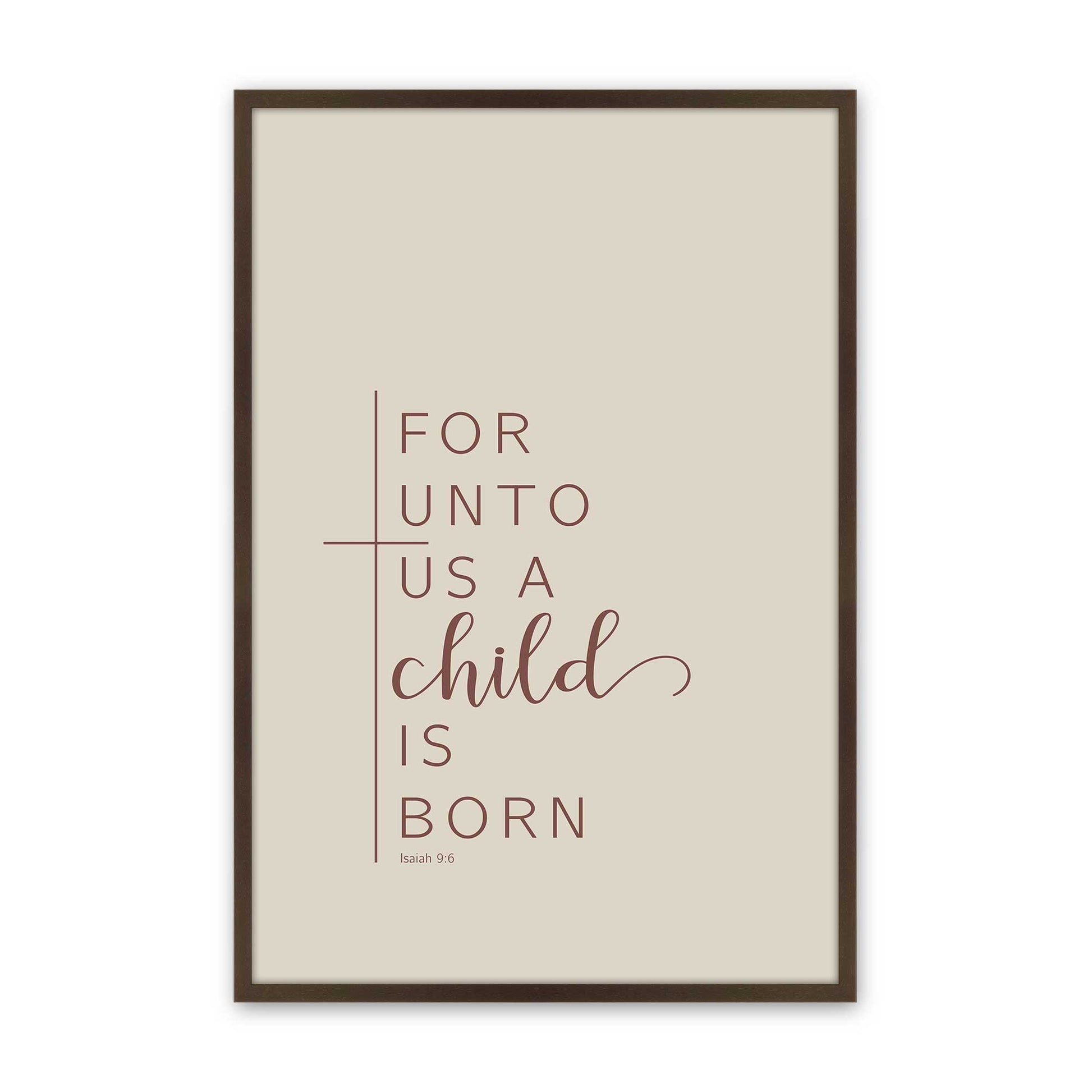 [Color:Belvinder Brown], Picture of art in a Belvinder Brown frame