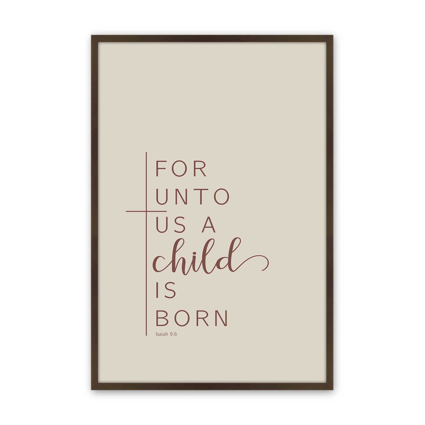[Color:Brown], Picture of art in a Brown frame