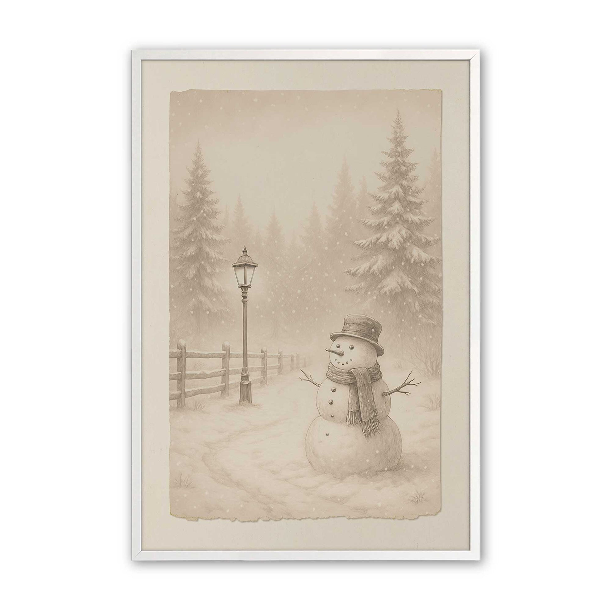 [Color:Opaque White], Picture of art in a Opaque White frame