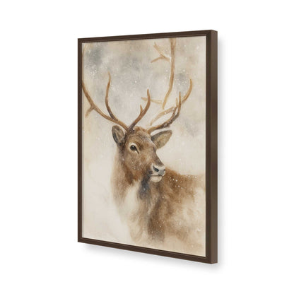 [Color:Brown], Picture of art in a Brown frame of the corner
