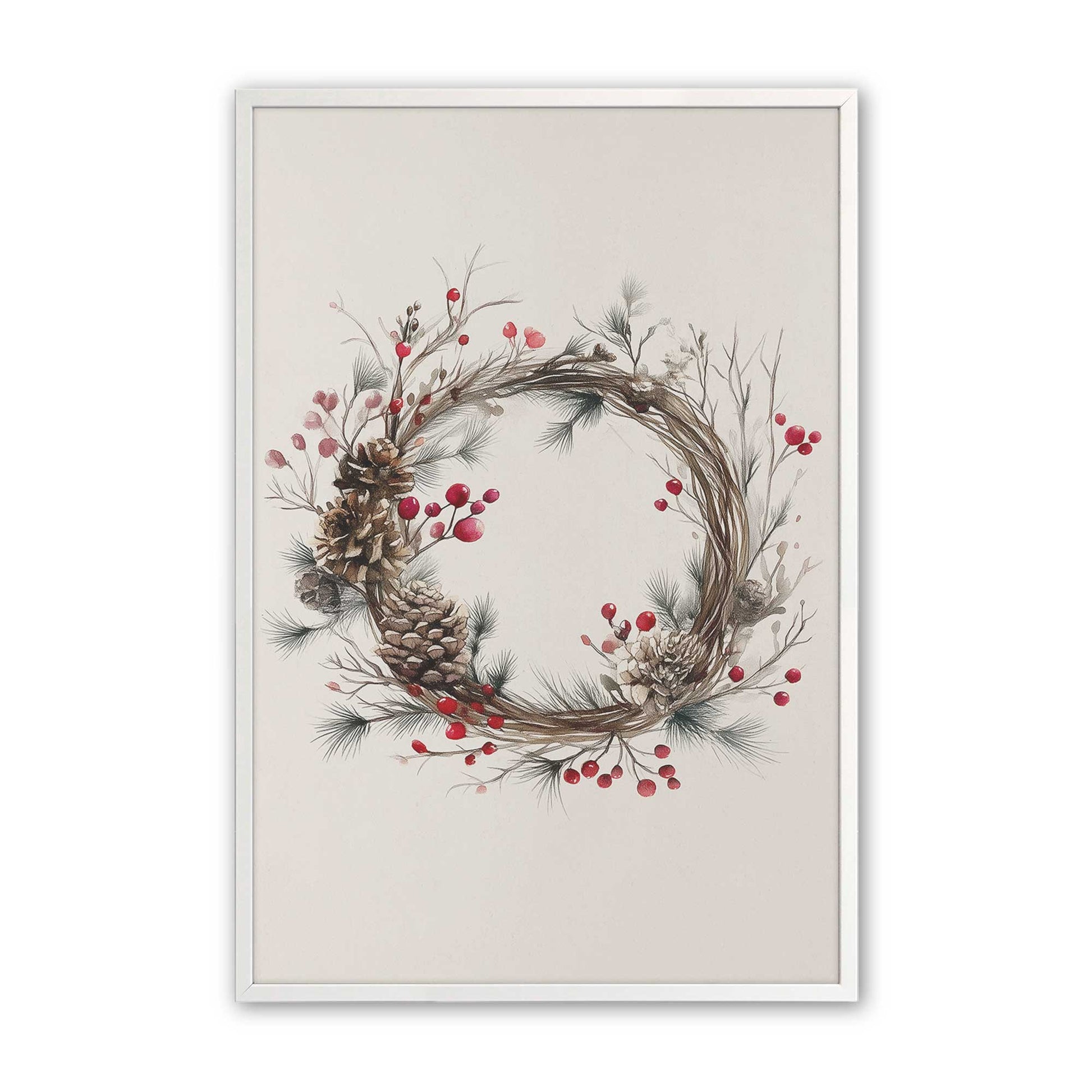[Color:Opaque White], Picture of art in a Opaque White frame