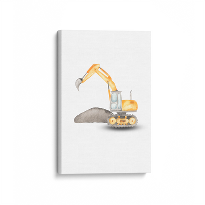 Construction Crew Canvas Print, Set of 3