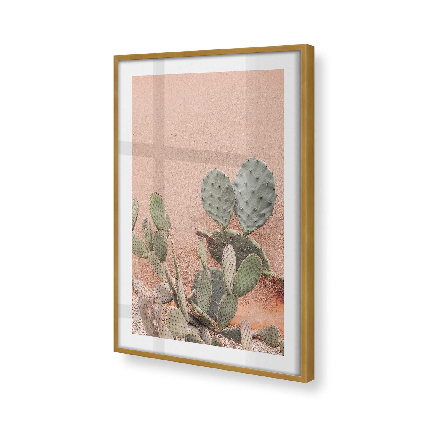 [Color:Polished Gold], Picture of art in a Polished Gold frame at an angle