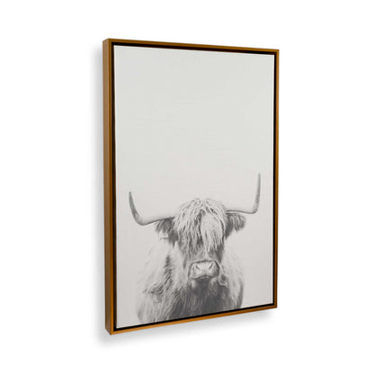 [Color:Polished Gold] Picture of art in a Polished Gold frame at an angle